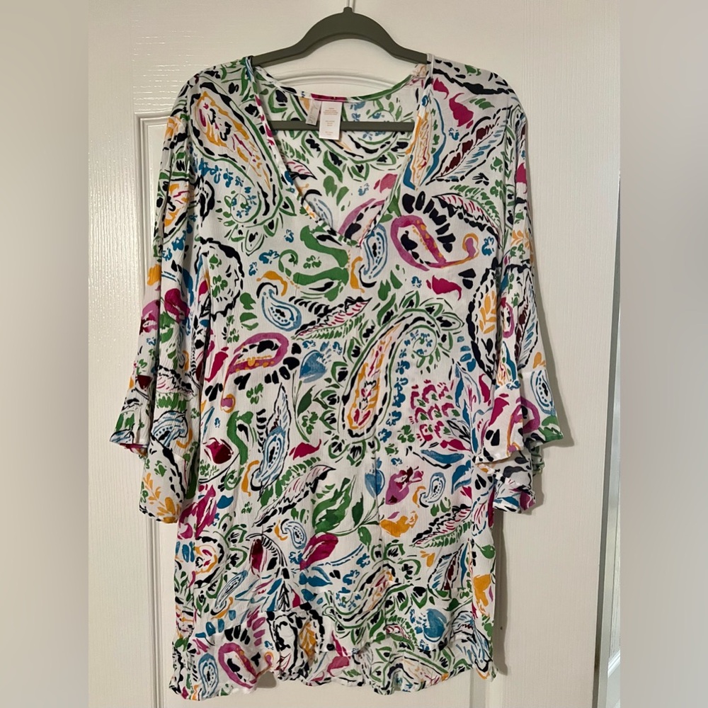 Anne Cole Floral Paisley Swimsuit Coverup